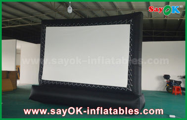 爆発プロジェクター スクリーン5 x 3mオックスフォードの布の屋外の膨脹可能な掲示板の映画スクリーン