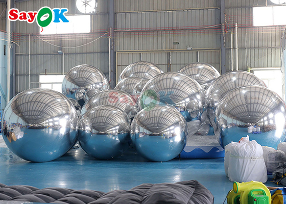 充電式ビーチボール 巨大充電式鏡ボール イベント装飾 PVC浮遊球 パーティのための鏡風船