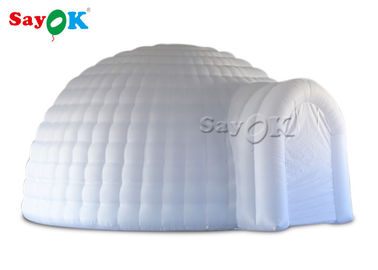 テントの結婚のでき事のための導かれたライトが付いている膨脹可能な5m白く膨脹可能なイグルーのドームのテント