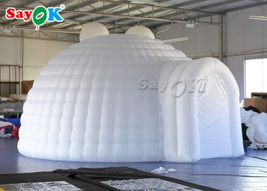テントの結婚のでき事のための導かれたライトが付いている膨脹可能な5m白く膨脹可能なイグルーのドームのテント